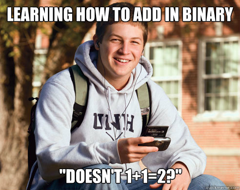 Learning how to add in binary 