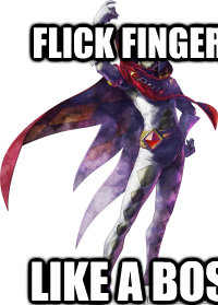 like a boss flick fingers  like a boss ghirahim