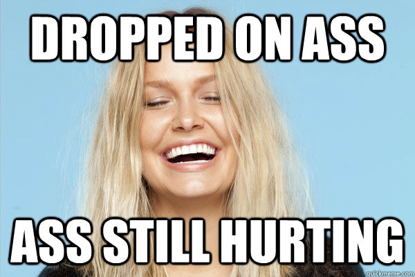 dropped on ass ass still hurting - dropped on ass ass still hurting  Lara Bingle