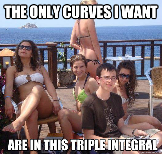 The only curves i want Are in this triple integral  Priority Peter