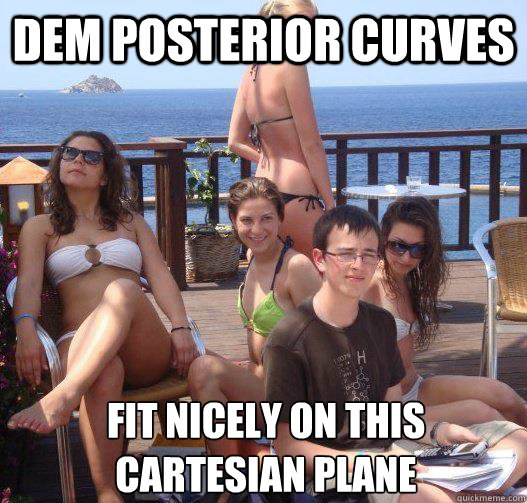 Dem posterior curves fit nicely on this cartesian plane  Priority Peter