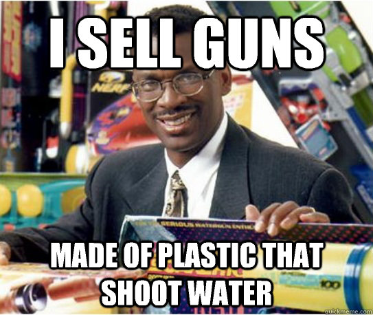 I sell guns made of plastic that shoot water - I sell guns made of plastic that shoot water  successful black  water gun