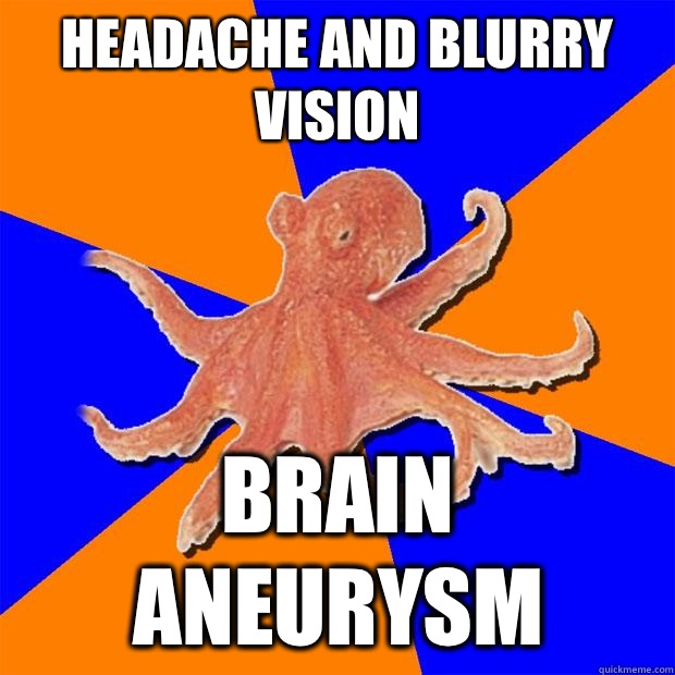 Headache And Blurry Vision Brain Aneurysm  Online Diagnosis Octopus