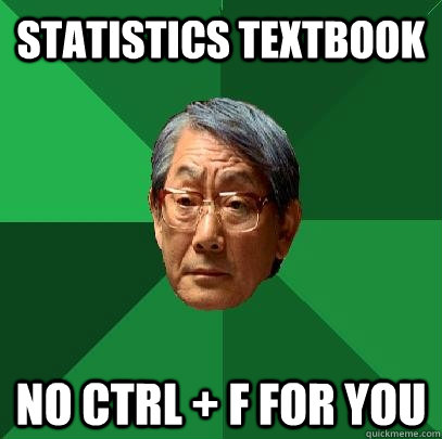 Statistics Textbook No Ctrl + F For you  High Expectations Asian Father