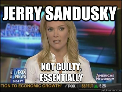 Jerry Sandusky Not Guilty,
essentially - Jerry Sandusky Not Guilty,
essentially  Megyn Kelly