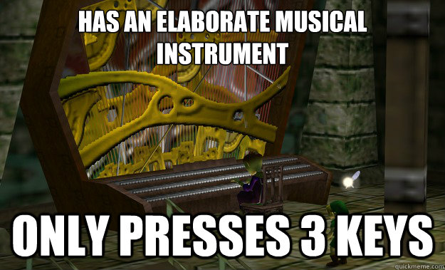 HAS AN ELABORATE MUSICAL 
instrument ONLY PRESSES 3 KEYS - HAS AN ELABORATE MUSICAL 
instrument ONLY PRESSES 3 KEYS  Only 3 keys...