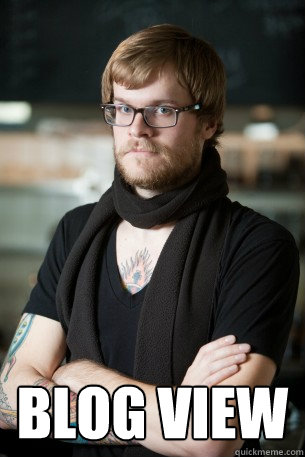  Blog view  Hipster Barista