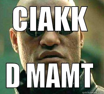 Frase tipica spinazzolese - CIAKK D MAMT Matrix Morpheus