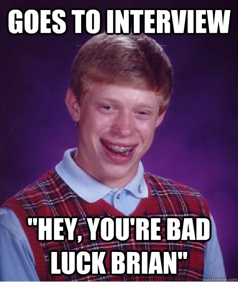 Goes to interview 