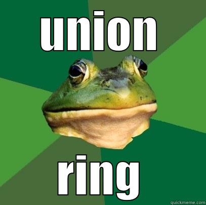UNION RING Foul Bachelor Frog