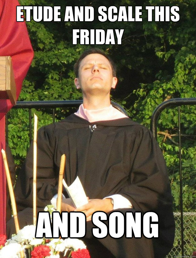 etude and scale this Friday AND SONG - etude and scale this Friday AND SONG  T-Madge