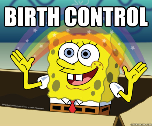 birth control  - birth control   Spongebob rainbow