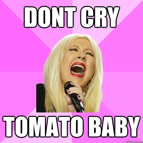 Dont cry tomato baby - Dont cry tomato baby  Wrong Lyrics Christina