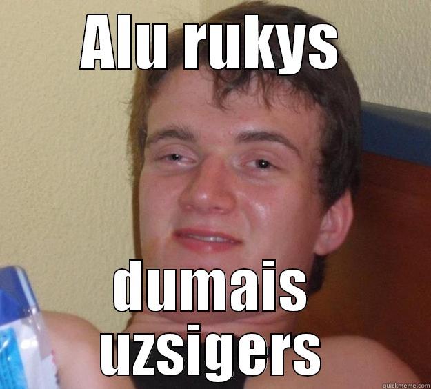 ALU RUKYS DUMAIS UZSIGERS 10 Guy