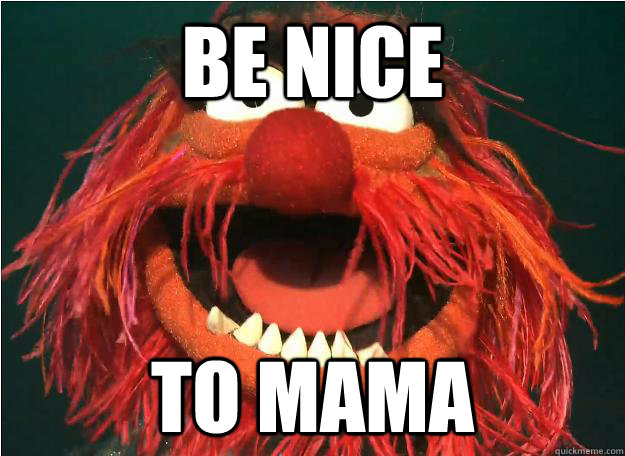 Be nice to mama  Advice Animal