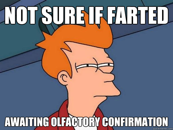 not sure if farted awaiting olfactory confirmation - not sure if farted awaiting olfactory confirmation  Futurama Fry