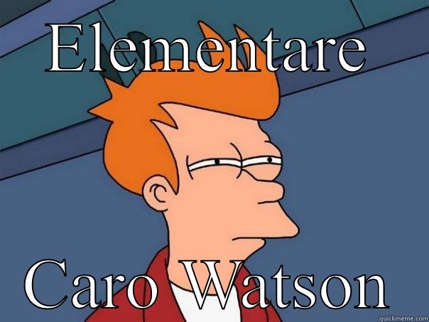 ELEMENTARE CARO WATSON Futurama Fry