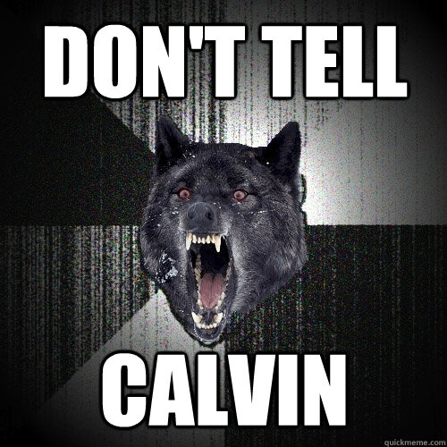 DON't TELL CALVIN - DON't TELL CALVIN  Insanity Wolf