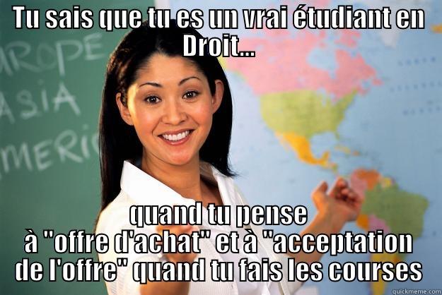 TU SAIS QUE TU ES UN VRAI ÉTUDIANT EN DROIT... QUAND TU PENSE À 