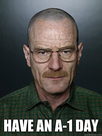  Have an A-1 day   Advice Walter White