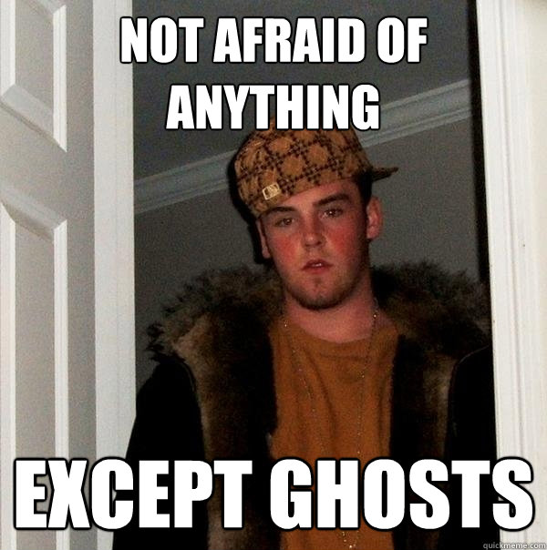 not afraid of anything except ghosts  Scumbag Steve