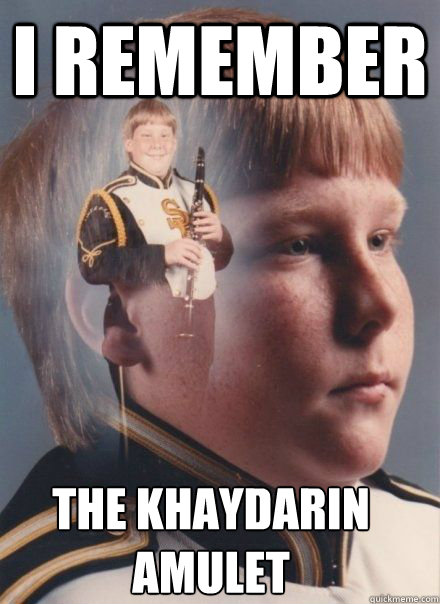 i remember the khaydarin amulet - i remember the khaydarin amulet  PTSD Clarinet kid