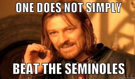 Florida State Seminoles -        ONE DOES NOT SIMPLY             BEAT THE SEMINOLES    Boromir