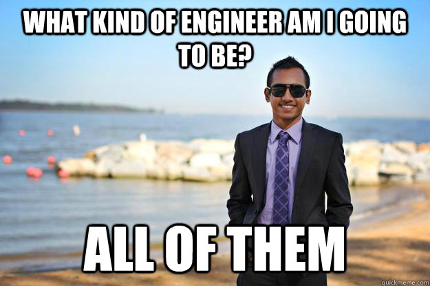 What kind of engineer am I going to be? All of them - What kind of engineer am I going to be? All of them  Suit Up Saza