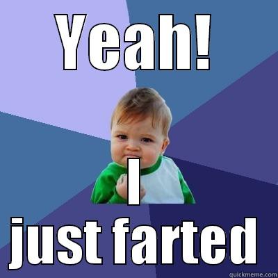 YEAH! I JUST FARTED Success Kid