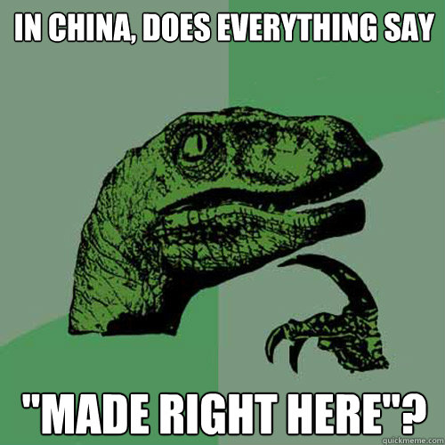 in china, does everything say 