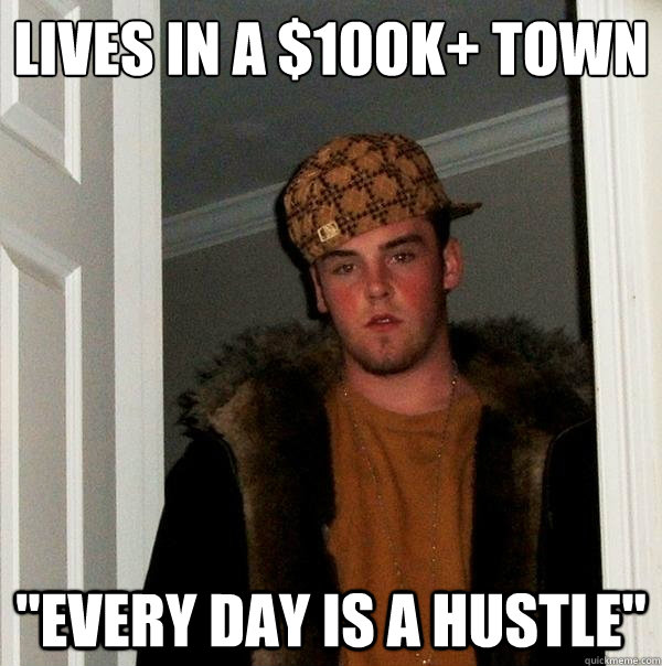 Lives in a $100k+ town 