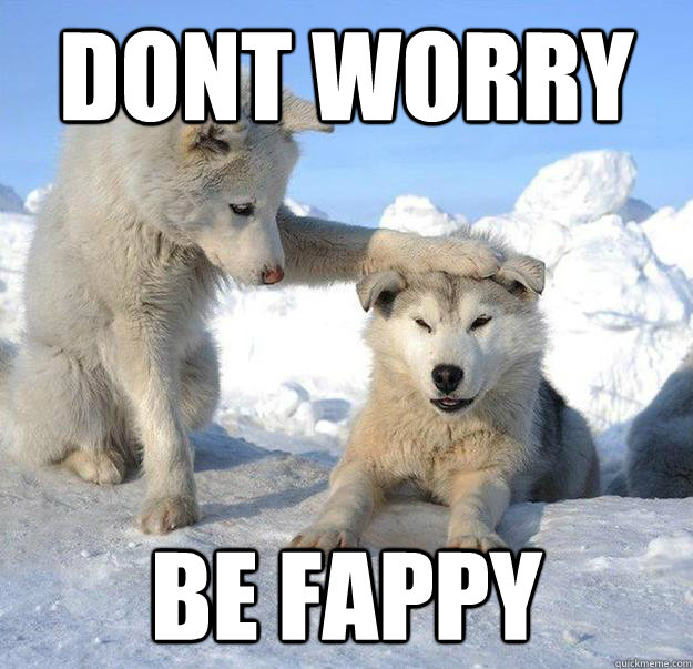 dont worry be fappy  Caring Husky