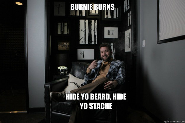 Burnie Burns hide yo beard, hide yo stache  benevolent bro burnie