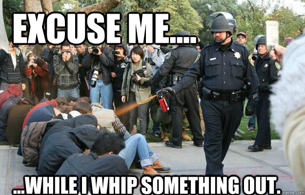 Excuse me.... ...while I whip something out.  Pimp Pepper Spray Cop