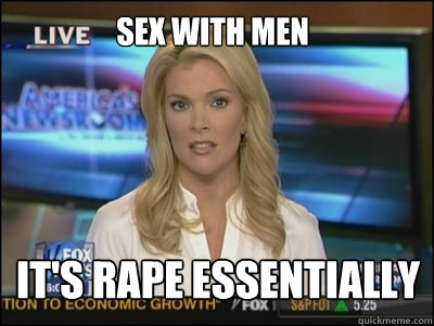 Sex with Men It's Rape Essentially  Megyn Kelly