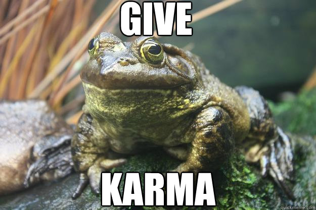 GIVE KARMA  Hypnotoad