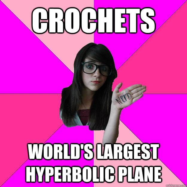 crochets world's largest hyperbolic plane  Idiot Nerd Girl