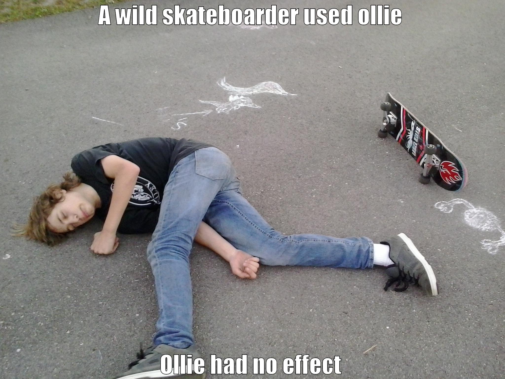 skateboarder fail - A WILD SKATEBOARDER USED OLLIE OLLIE HAD NO EFFECT Misc