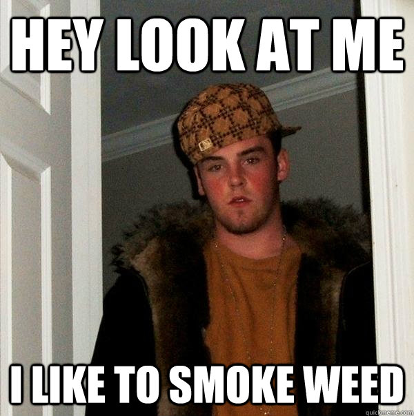 hey look at me I like to smoke weed - hey look at me I like to smoke weed  Scumbag Steve