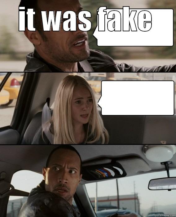 IT WAS FAKE  The Rock Driving