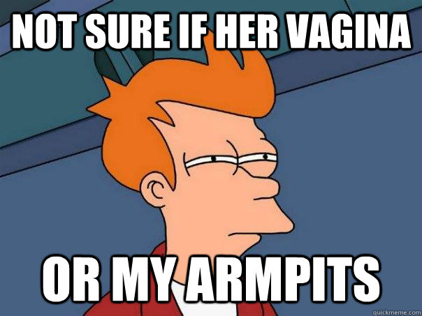 not sure if her vagina or my armpits  Futurama Fry