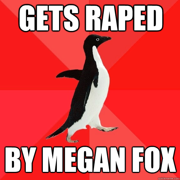 Gets Raped By Megan fox  Socially Awesome Penguin