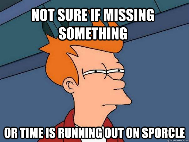 Not sure if missing something Or time is running out on Sporcle  Futurama Fry