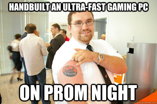 Handbuilt an ultra-fast gaming pc on prom night  GeekSquad Gus