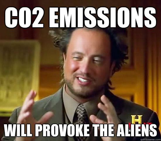 CO2 Emissions will provoke the aliens  Ancient Aliens