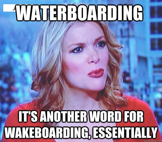 Waterboarding It's another word for wakeboarding, essentially  