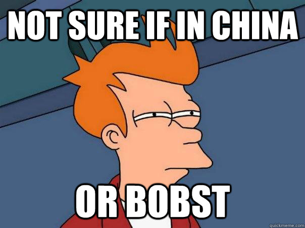 Not sure if in china Or bobst  Futurama Fry