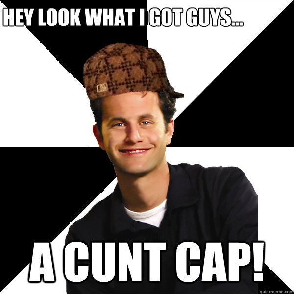 Hey look what i got guys... a cunt cap!  Scumbag Christian