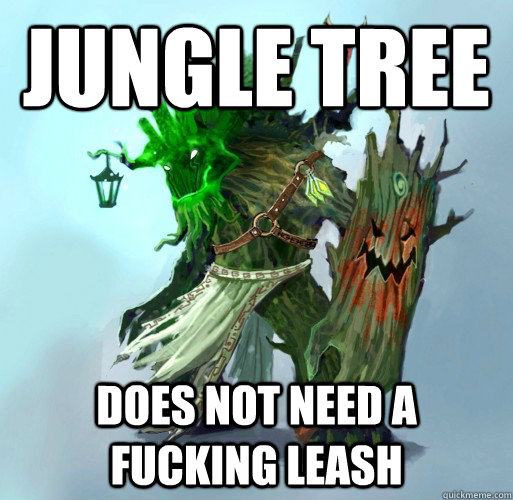 Jungle Tree does not need a fucking leash  