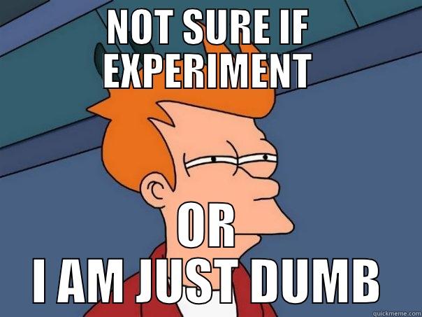 NOT SURE IF EXPERIMENT OR I AM JUST DUMB Futurama Fry